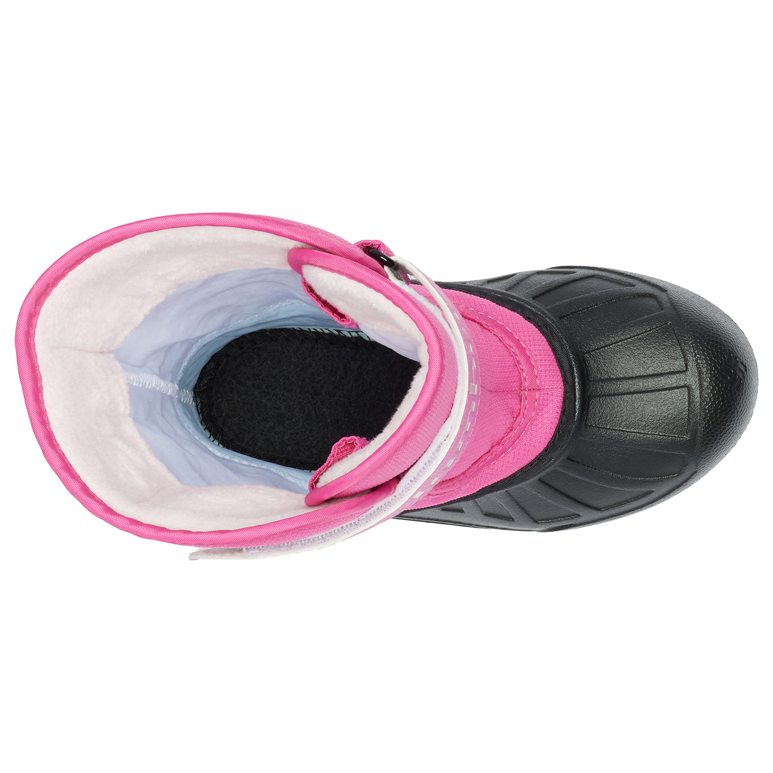 Columbia Powderbug Snowlite Strap Boot - Kids' - Pink Ice / Satin Pink 7Y