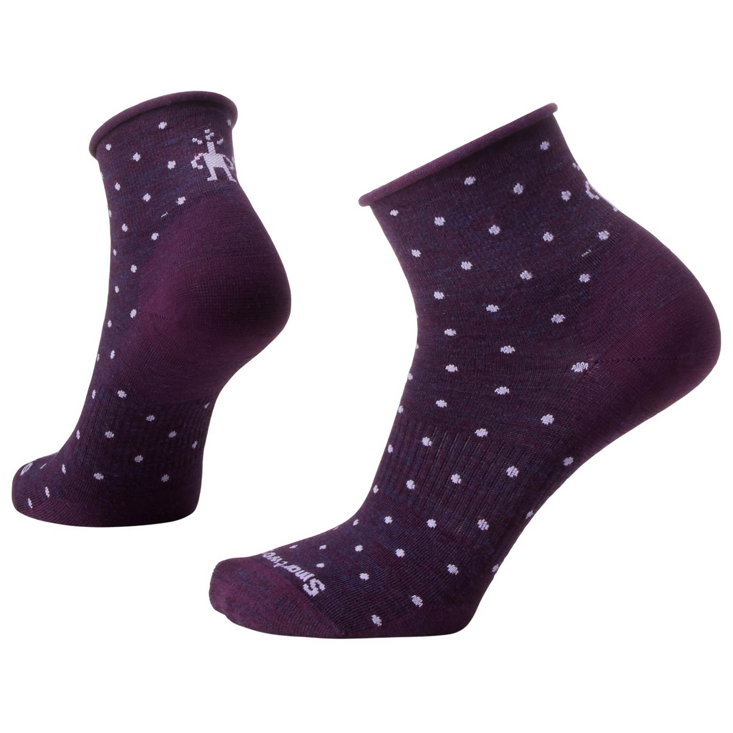 Smartwool-Everyday-Classic-Dot-Zero-Cushion-Ankle-Sock---Women-s-Purple-Iris