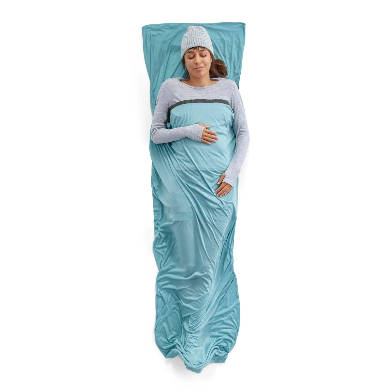 Sea to Summit Comfort Blend Pillow Sleeve Liner - Aqua Sea Blue Standard