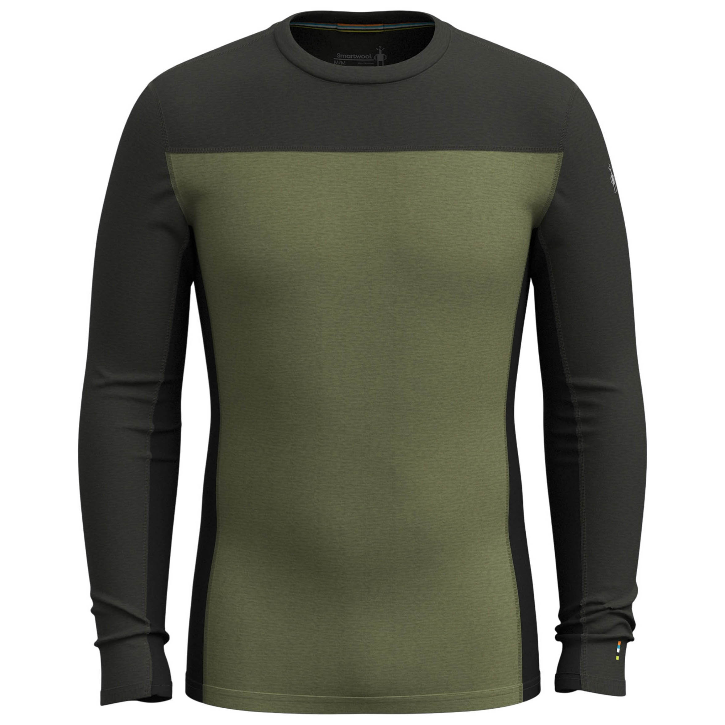 Smartwool-Classic-Thermal-Colorblock-Crew-Baselayer--Men-s-Winter-Moss---North-Woods