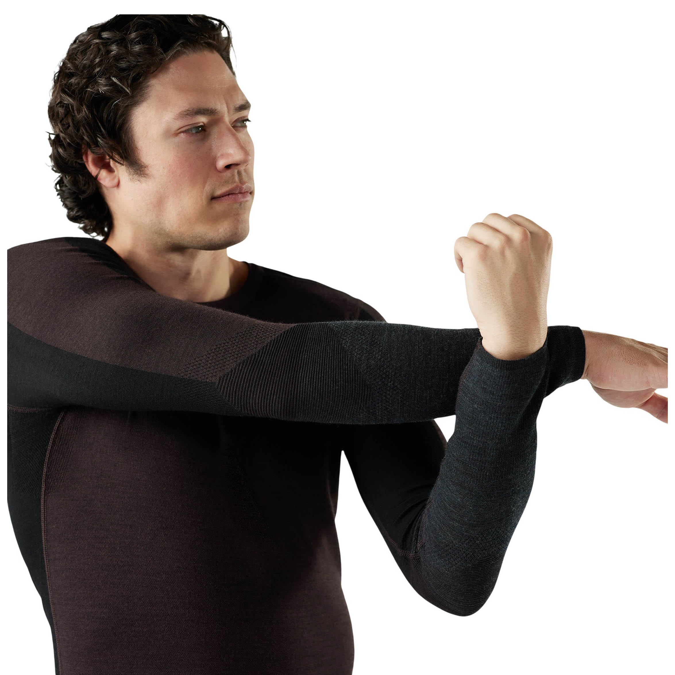 Smartwool-Intraknit-Thermal-Merino-Base-Layer-Colorblock-Crew---Men-s-Mink-Black