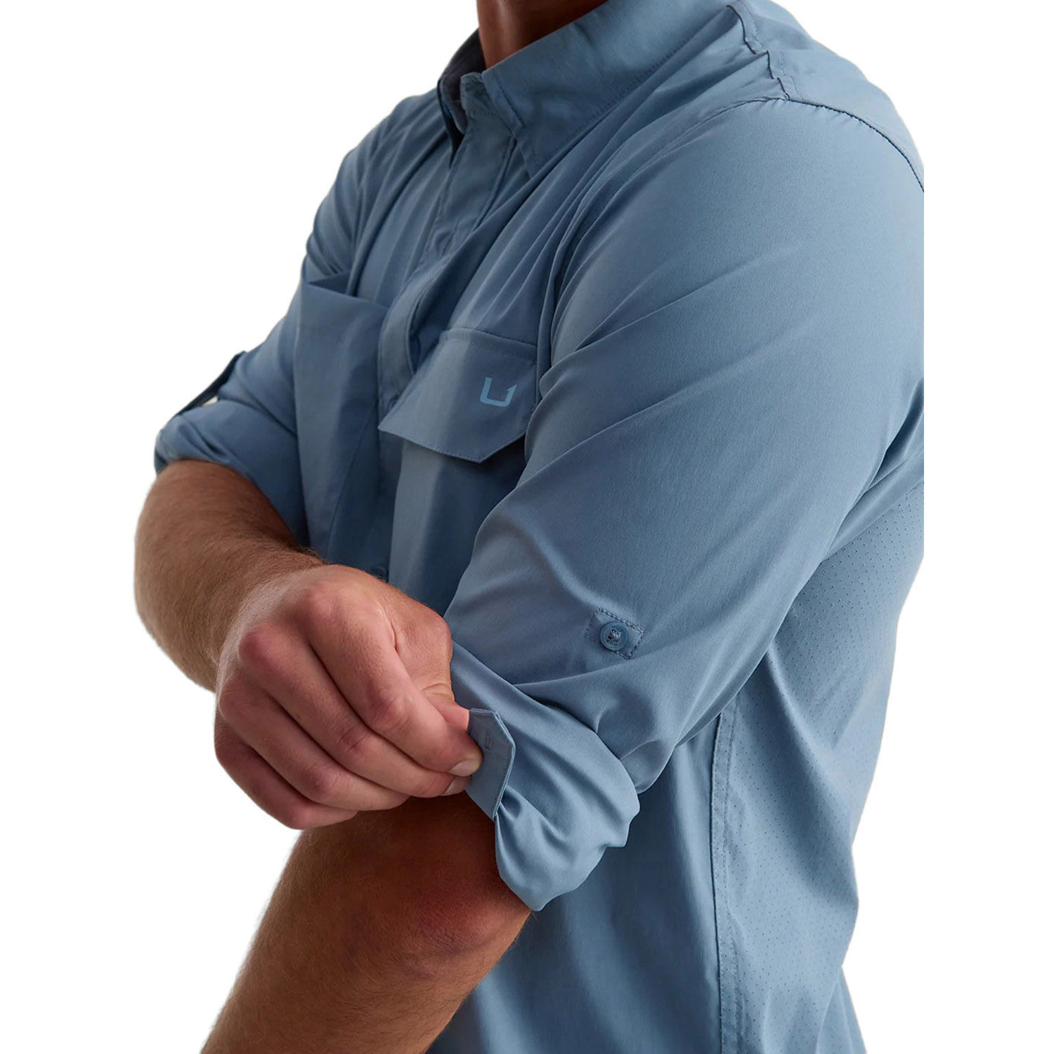 Huk-Icon-Long-Sleeve-T-Shirt---Men-s-Stormy-Blue