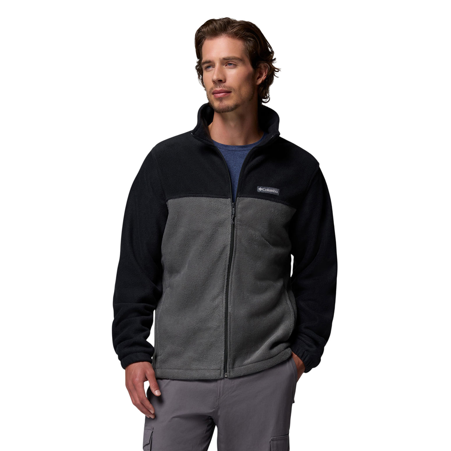 Columbia-Steens-Mountain-Full-Zip-Fleece-Jacket---Men-s-Black---Grill