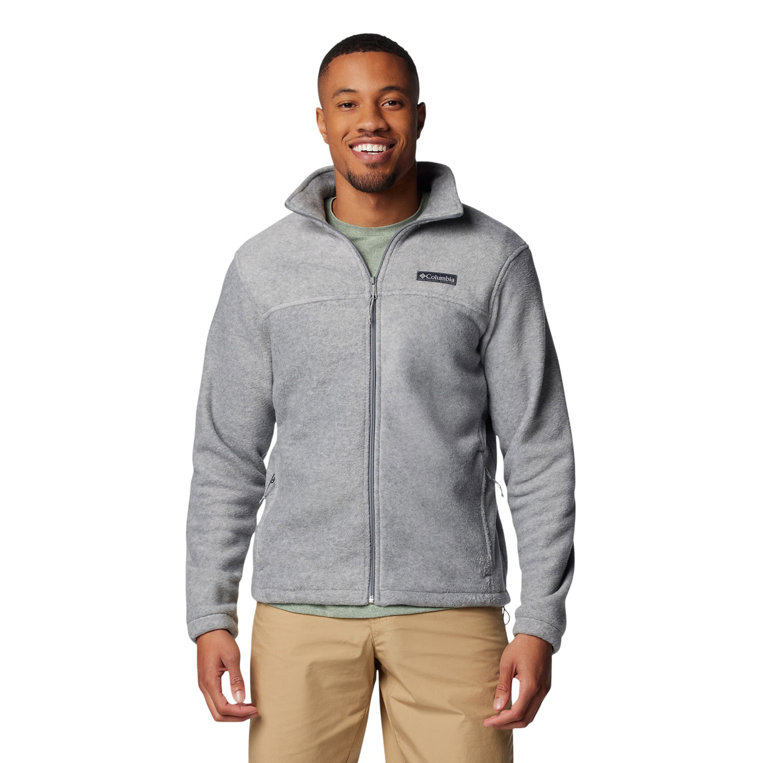 Columbia-Steens-Mountain-Full-Zip-Fleece-Jacket---Men-s-Light-Grey-Heather
