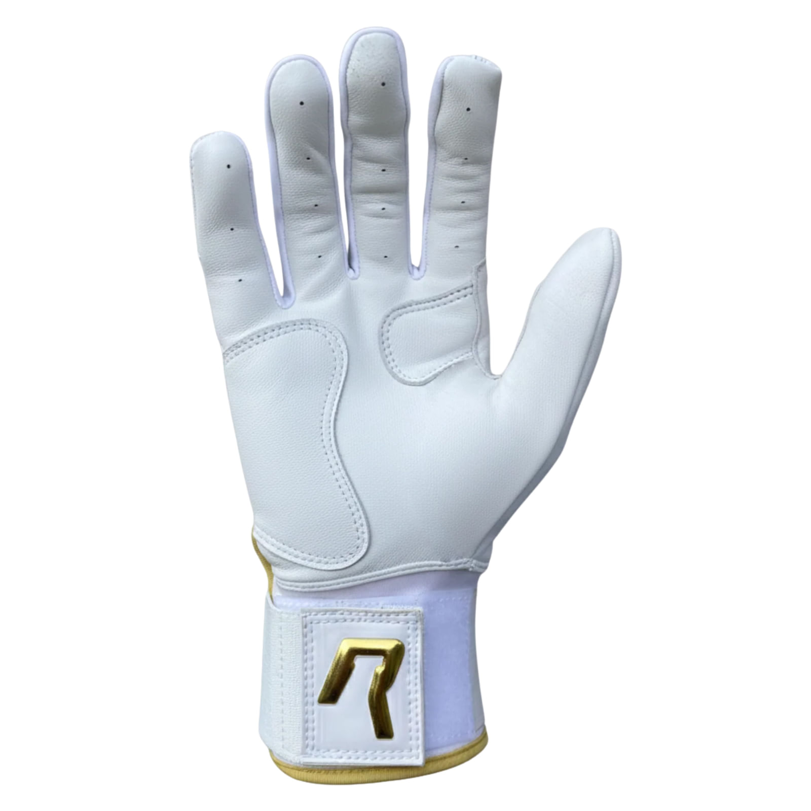 Roman Glove Original Long Cuff Batting Glove - Men's - White / Gold S