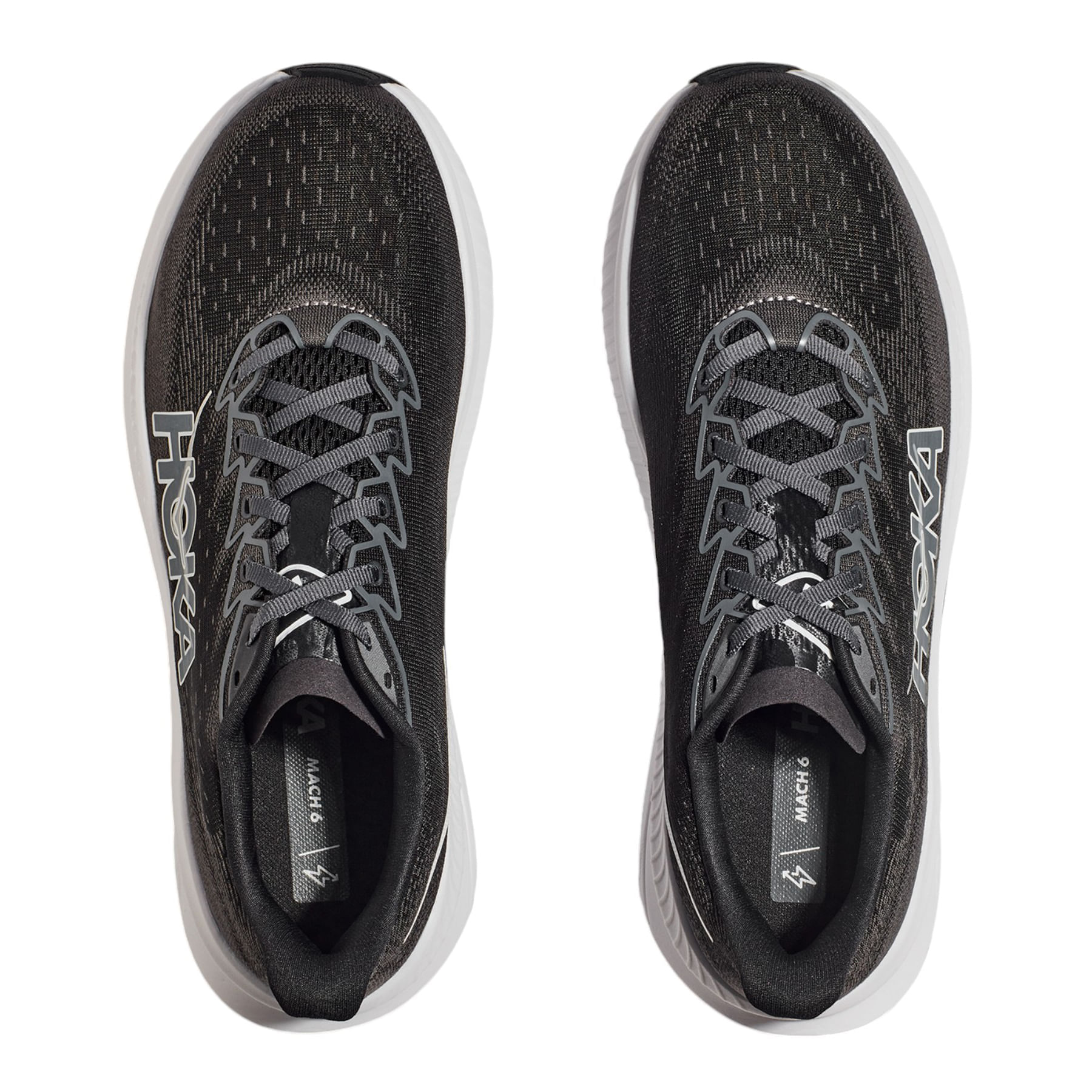 HOKA-Mach-6-Running-Shoe---Women-s-Black---White