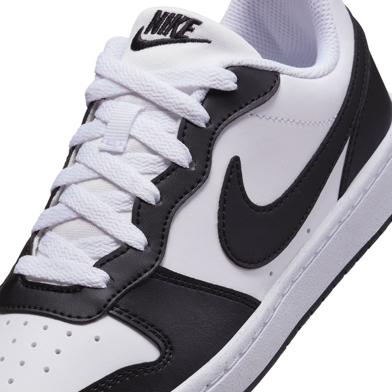 Nike Court Borough Low Recraft Shoe - Kids' - White, Black 3.5Y – image 10 of 11