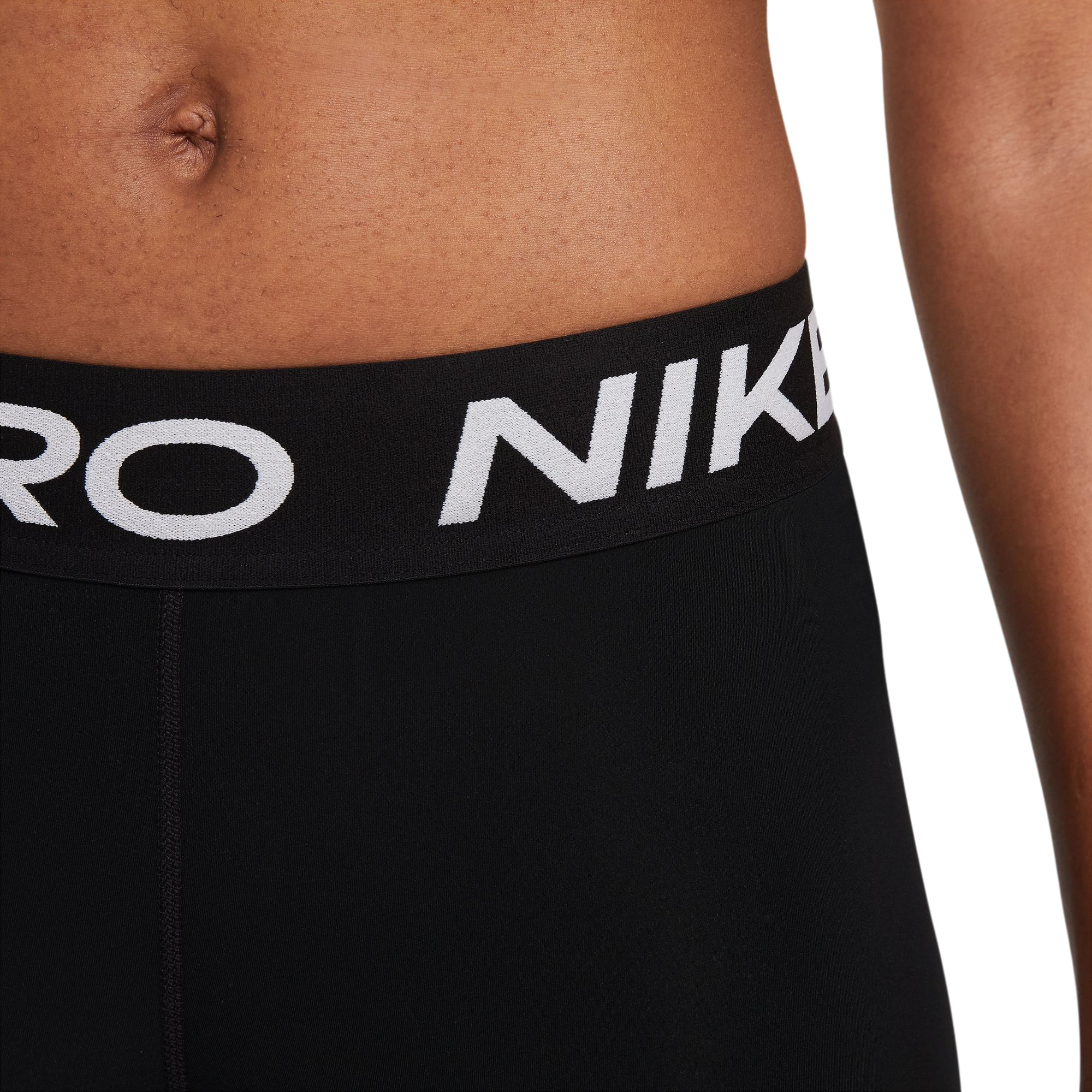 Nike-Pro-Mid-Rise-Mesh-Paneled-Leggings---Women-s-Black---White