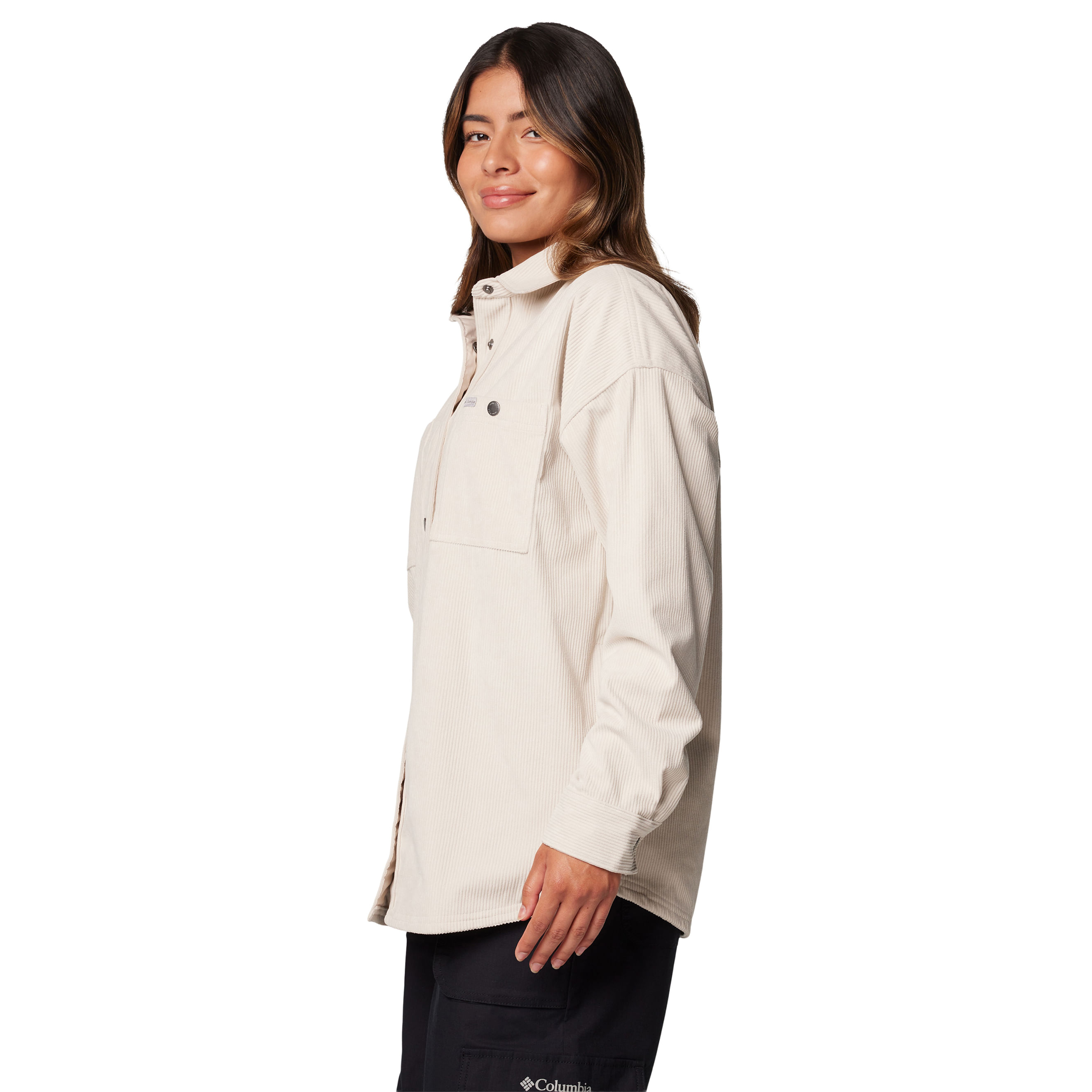 Columbia-Blue-Point-Creek-Corduroy-Shirt-Jacket---Women-s-Dark-Stone