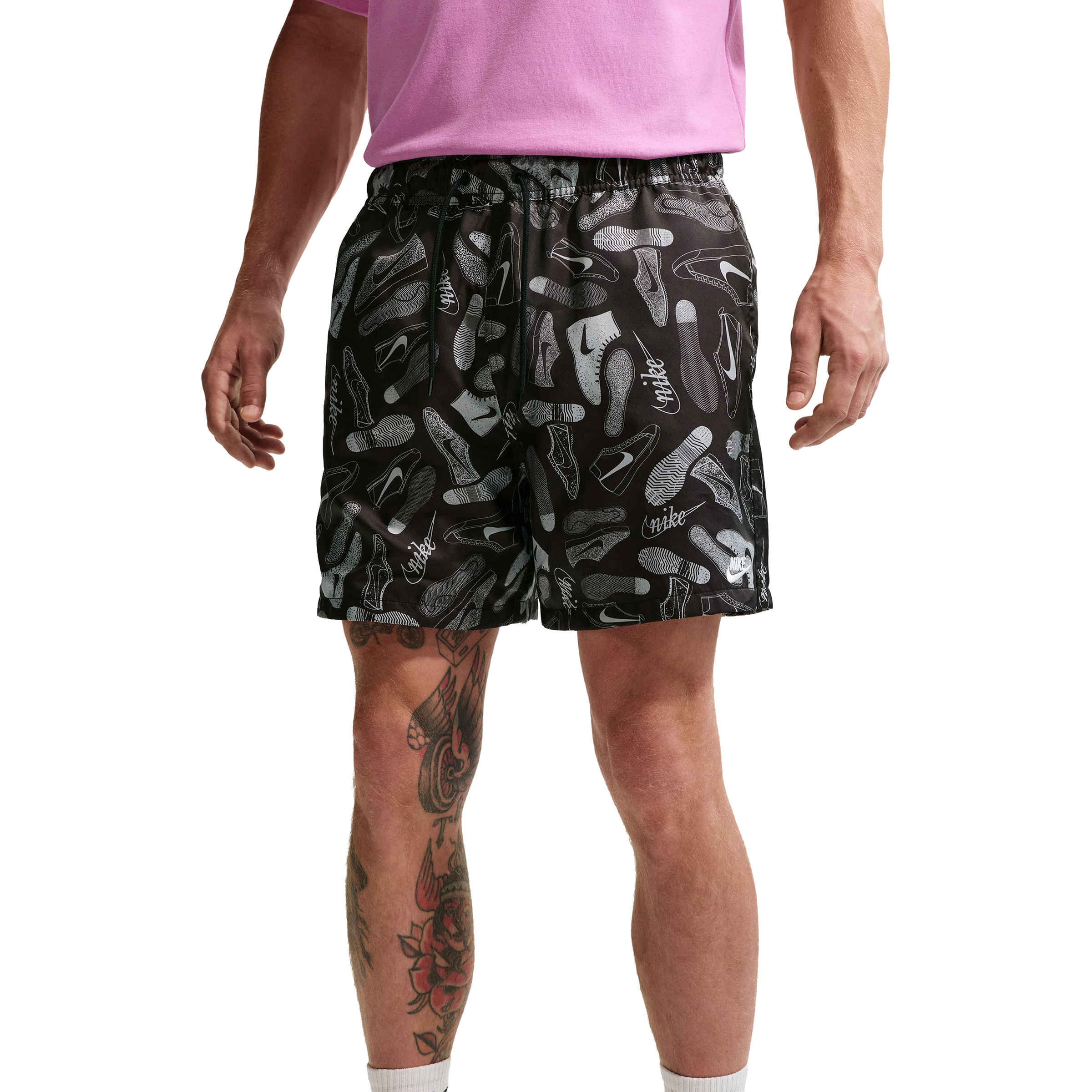 Nike-Club-Woven-Flow-Short---Men-s-Black---White