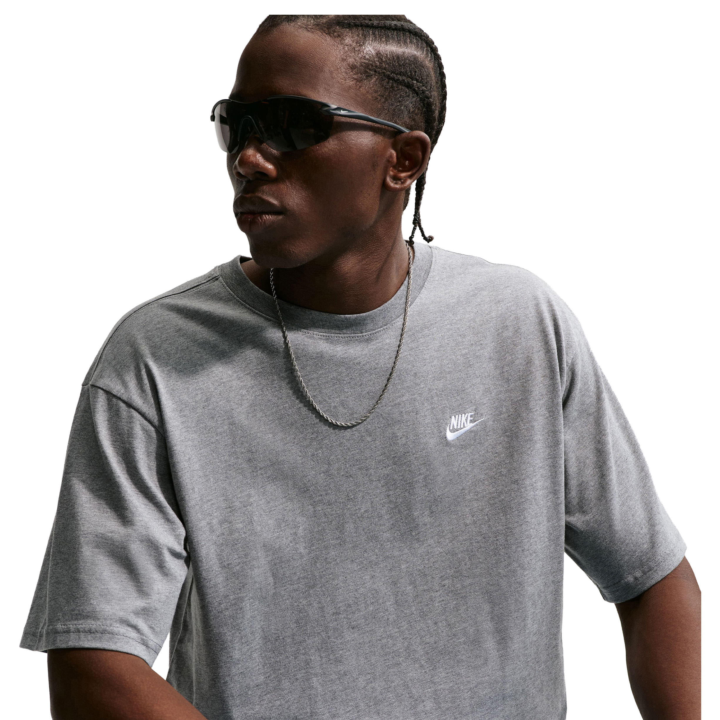 Nike Sportswear Club Max T-Shirt - Men's - Carbon Heather XXL
