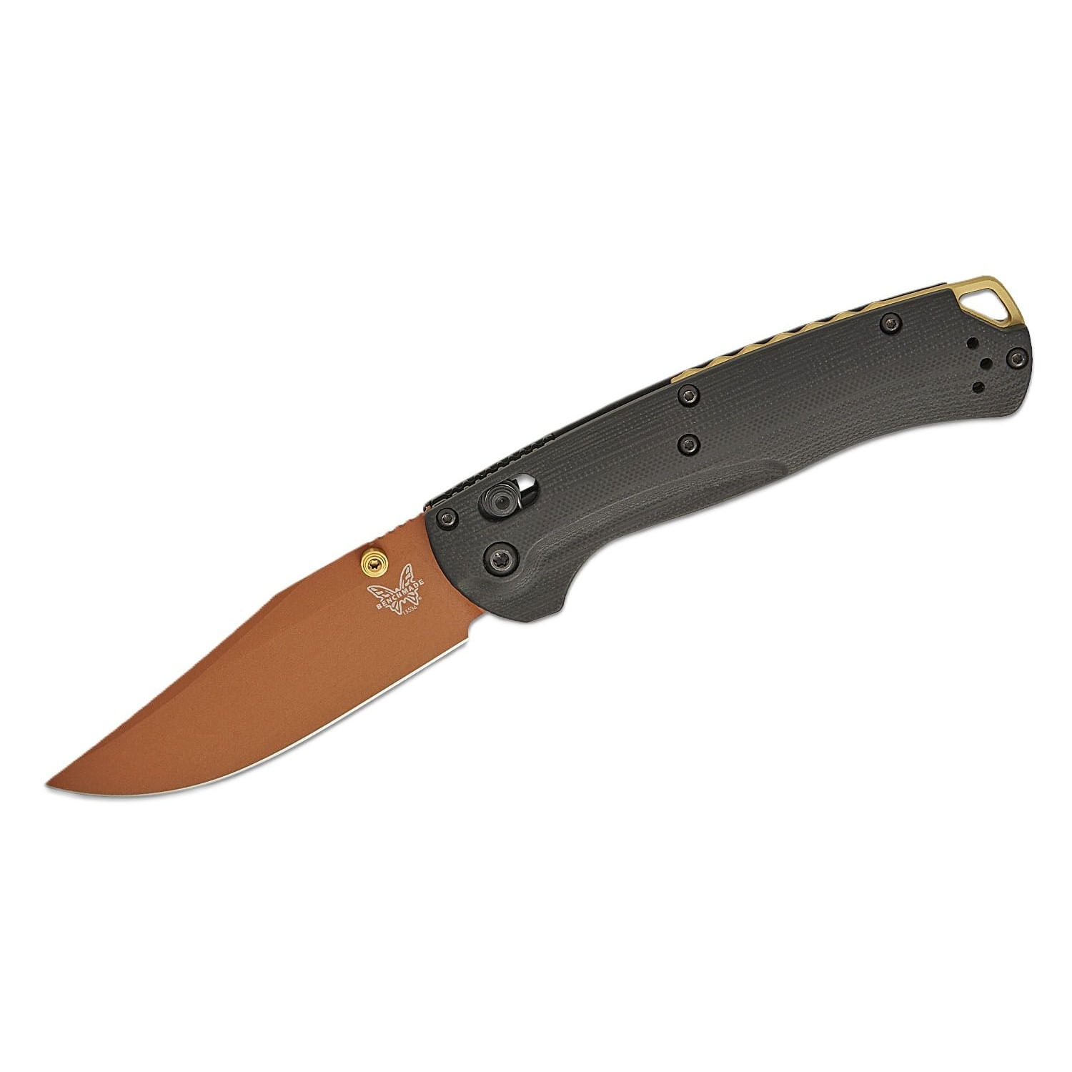 Benchmade-Taggedout-Knife-Copper-Suede---Black