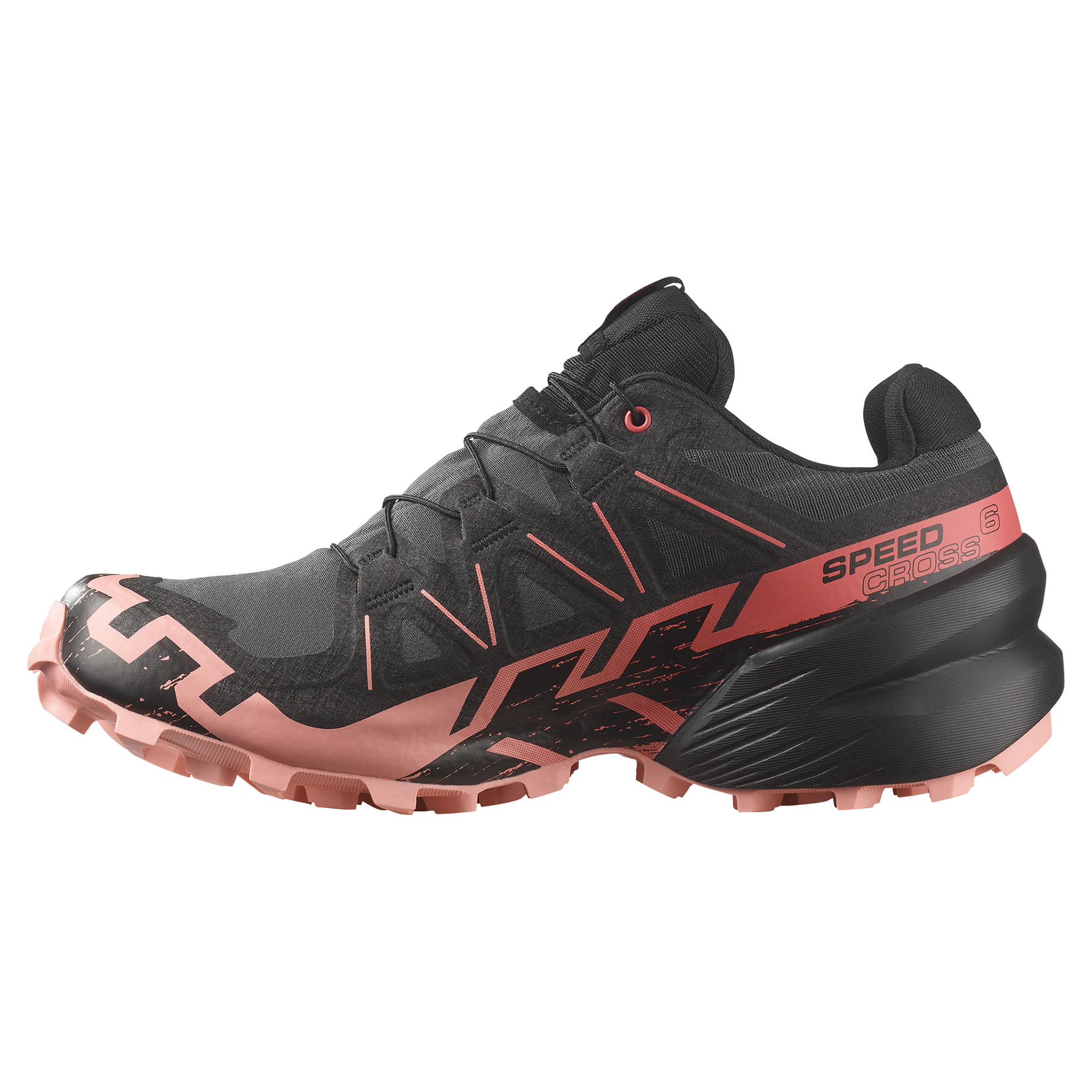 Salomon Speedcross 6 GORE-TEX Trail Running Shoe - Women's - Nine Iron / Black / Flamingo Pink 9.5 Regular