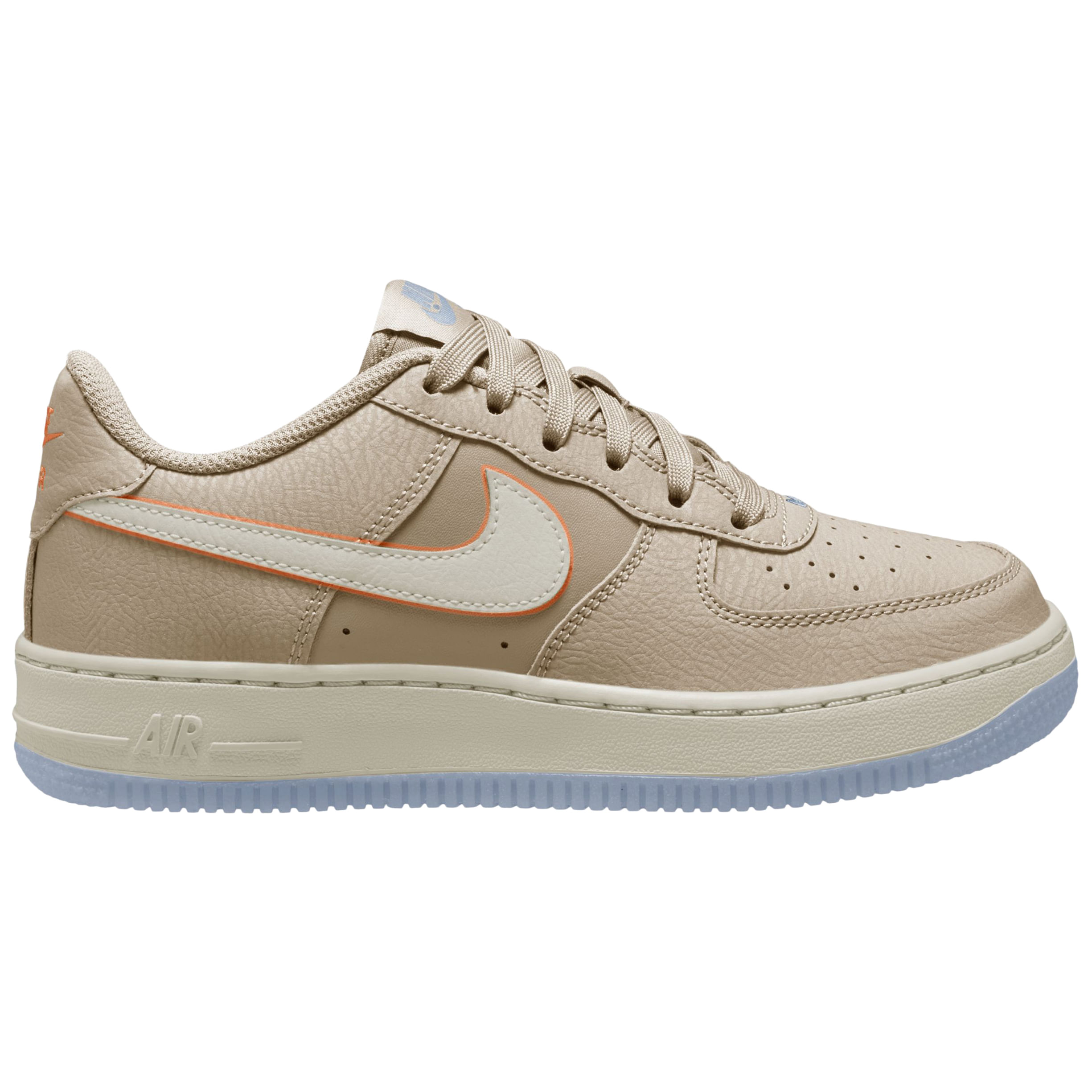 Nike-Force-1-Shoe---Kids--Light-Orewood-Brown---Phantom-Orange-Pulse
