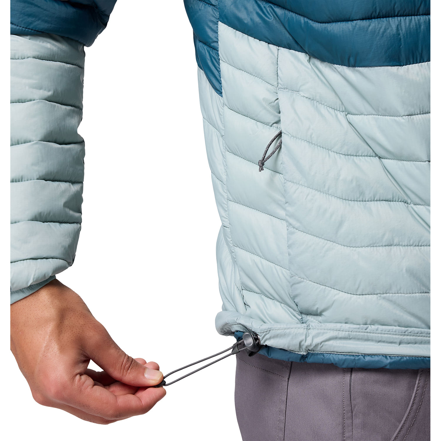 Columbia-Powder-Pass-Hooded-Jacket---Men-s-Crushed-Blue---Everblue---Neon-Light---Shark