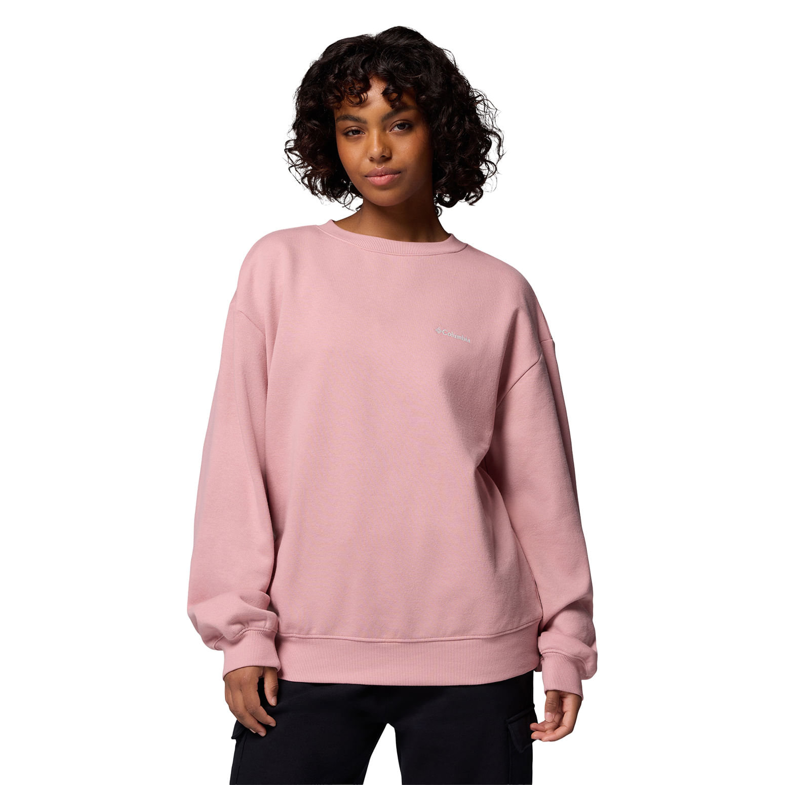Columbia-Aldermore-Crew-Sweatshirt---Women-s-Eraser-Pink