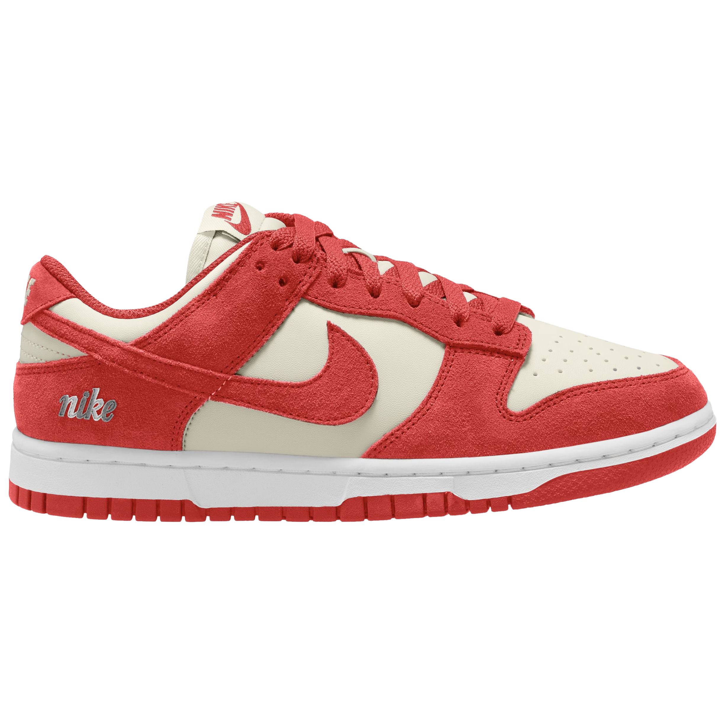 Nike-Dunk-Low-Casual-Shoe---Women-s-Sail---Light-Crimson-White-Metallic-Silver
