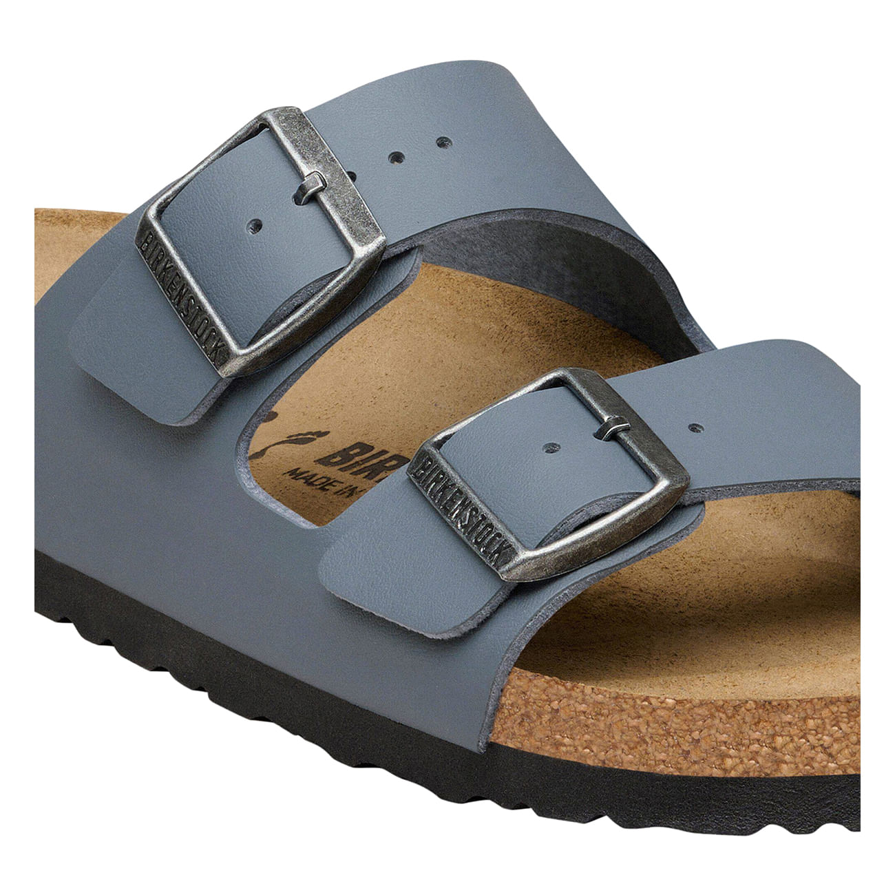 Birkenstock Arizona Birko Flor Sandal - Men's - Basalt Gray 41 Regular