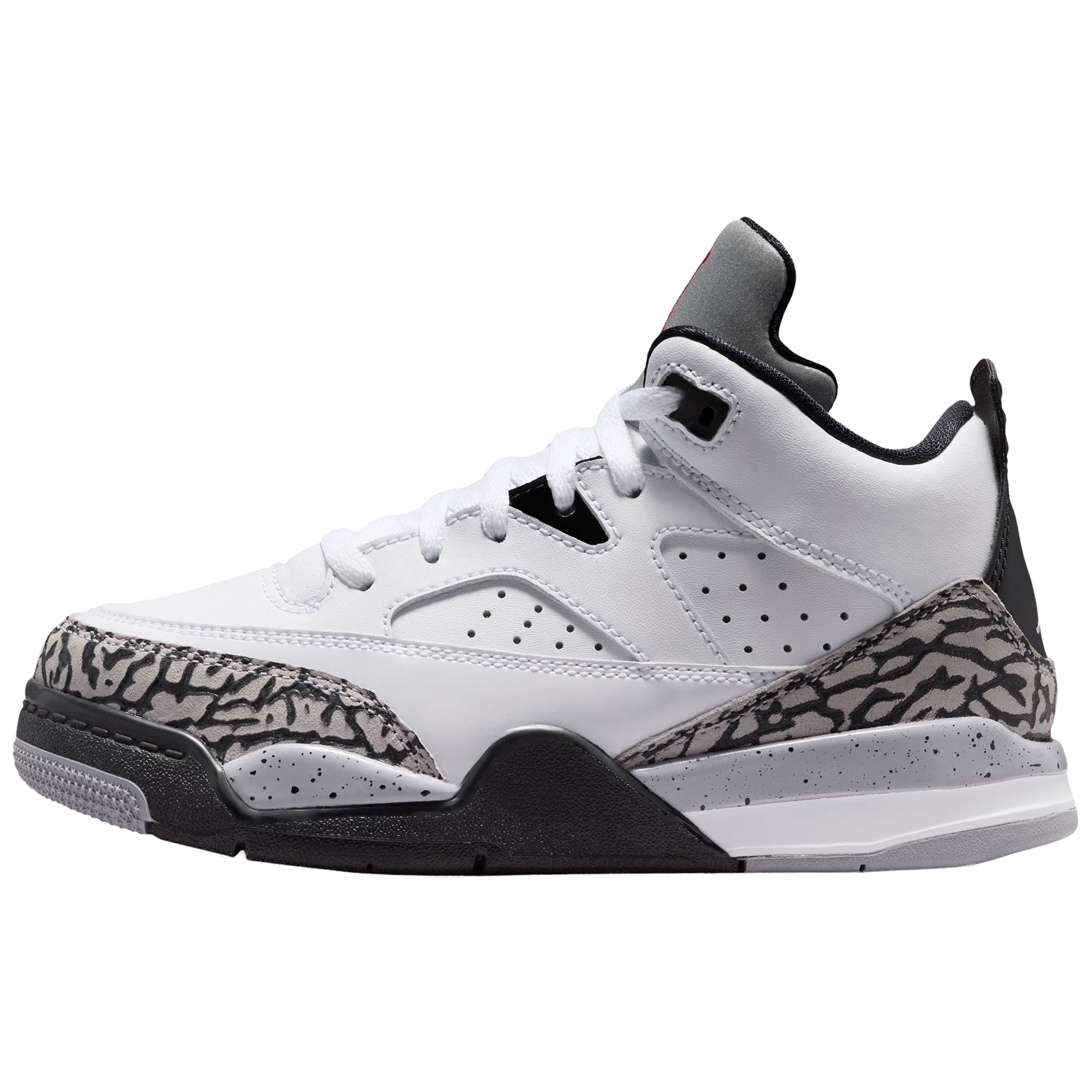 Jordan Son of Mars Low Shoe - Kids' - White / Gym Red Black Cement Grey 1Y