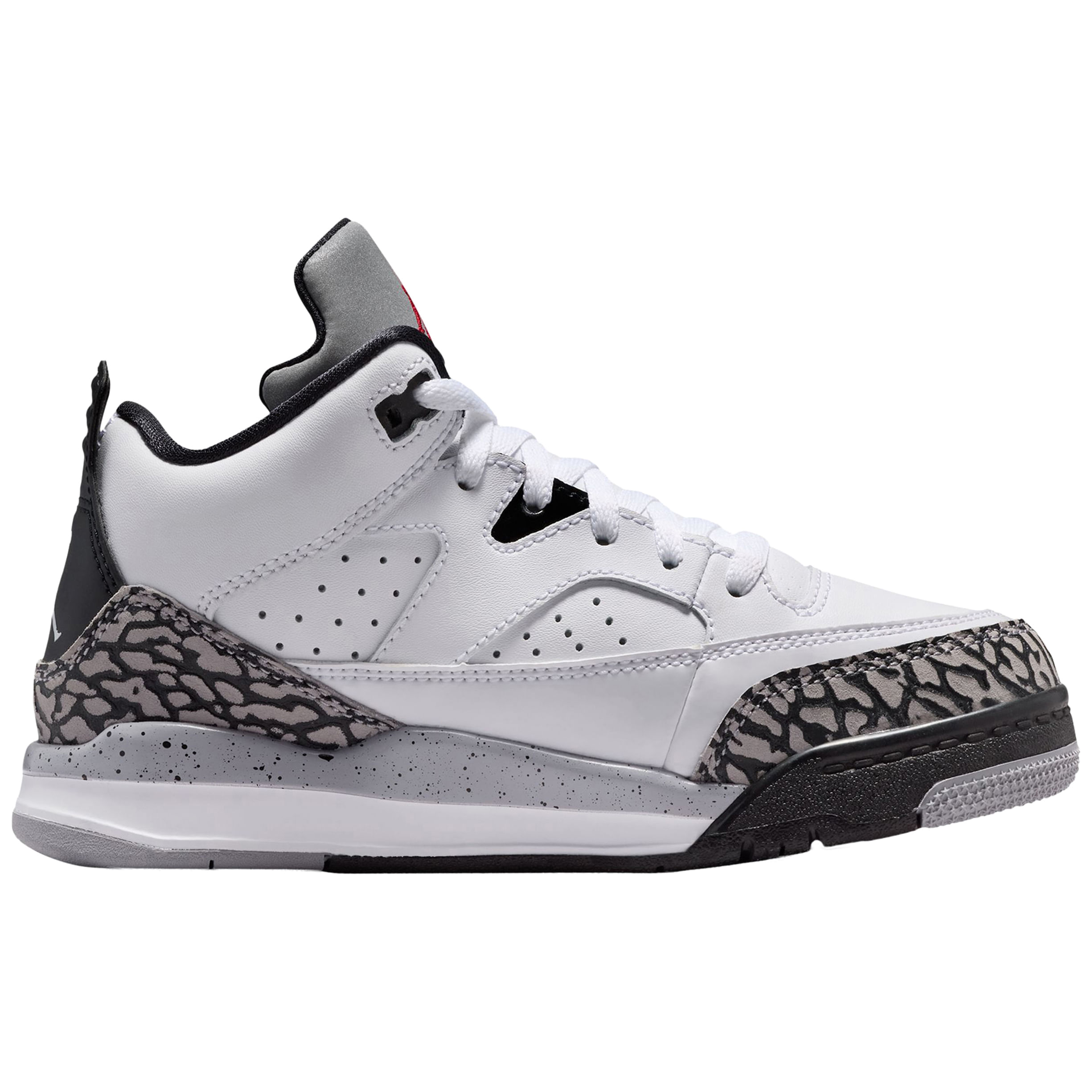 Jordan Son of Mars Low Shoe - Kids' - White / Gym Red Black Cement Grey 1Y