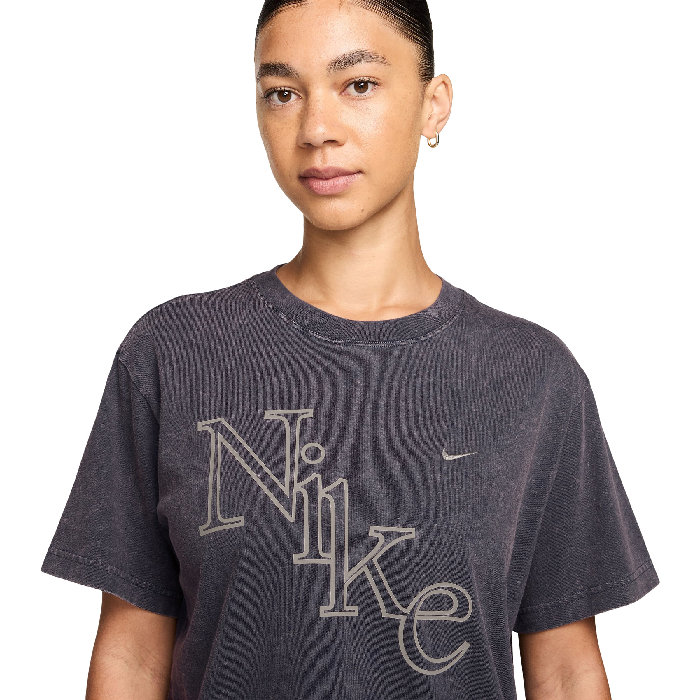 Nike Sportswear Classic Boyfriend Wash T-Shirt - Women's - Gridiron L – image 3 of 3