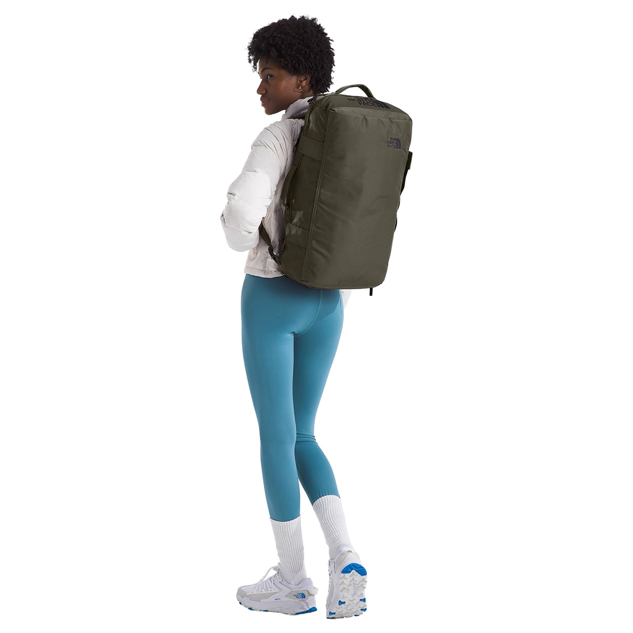 The North Face Base Camp Voyager Duffel 32L New Taupe Green/TNF Black