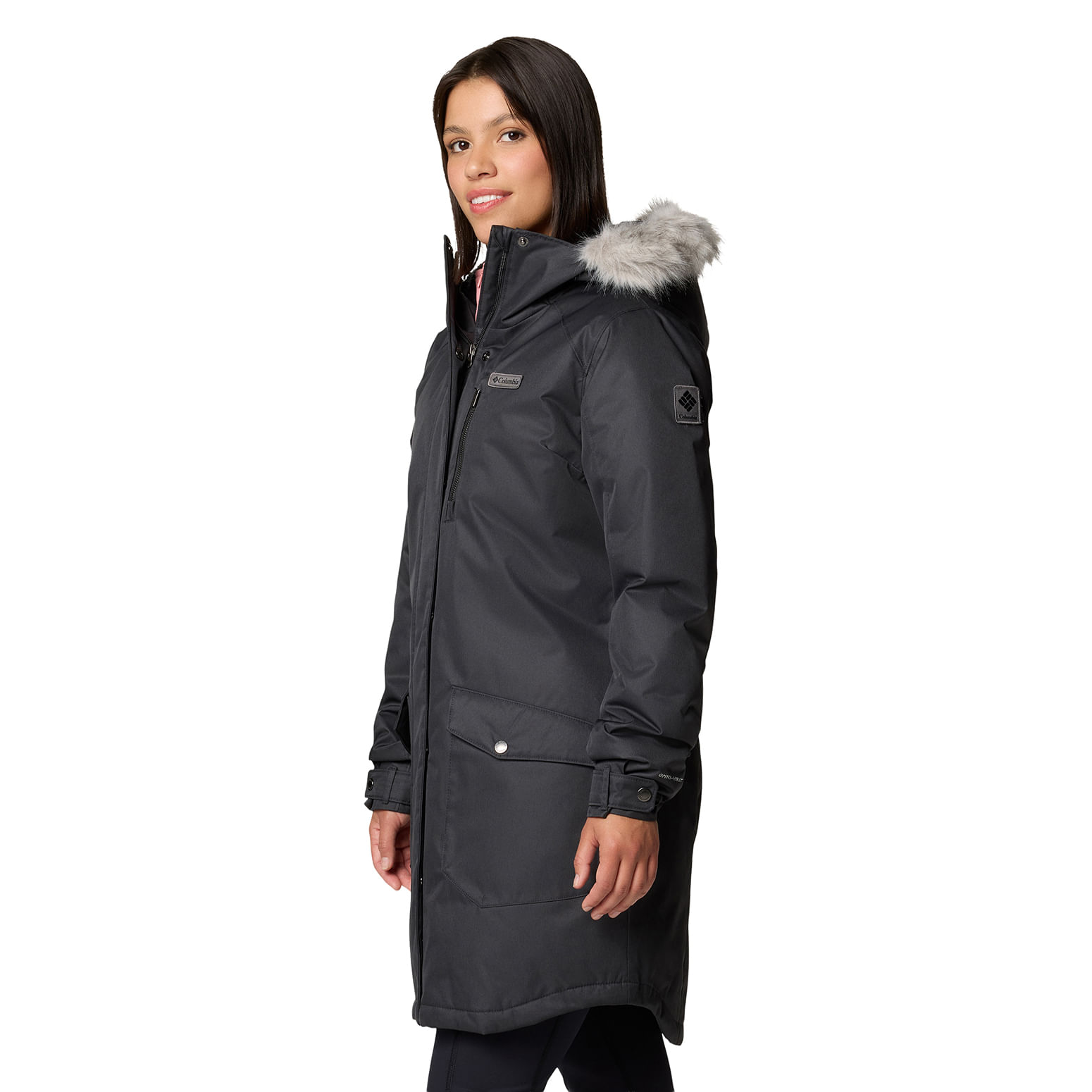 adidas Originals PAD HOODED PUFF - Winterjas - collegiate green/white