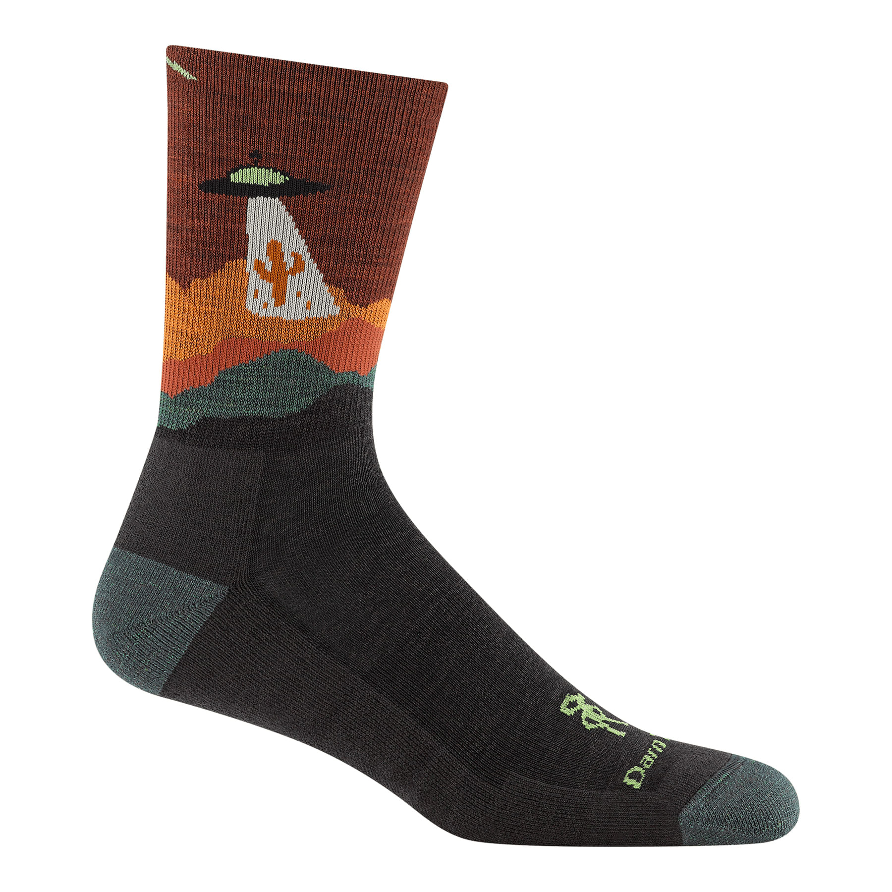 Darn Tough Spaced Out Micro Crew Lightweight with Cushion - Men's - Walnut L