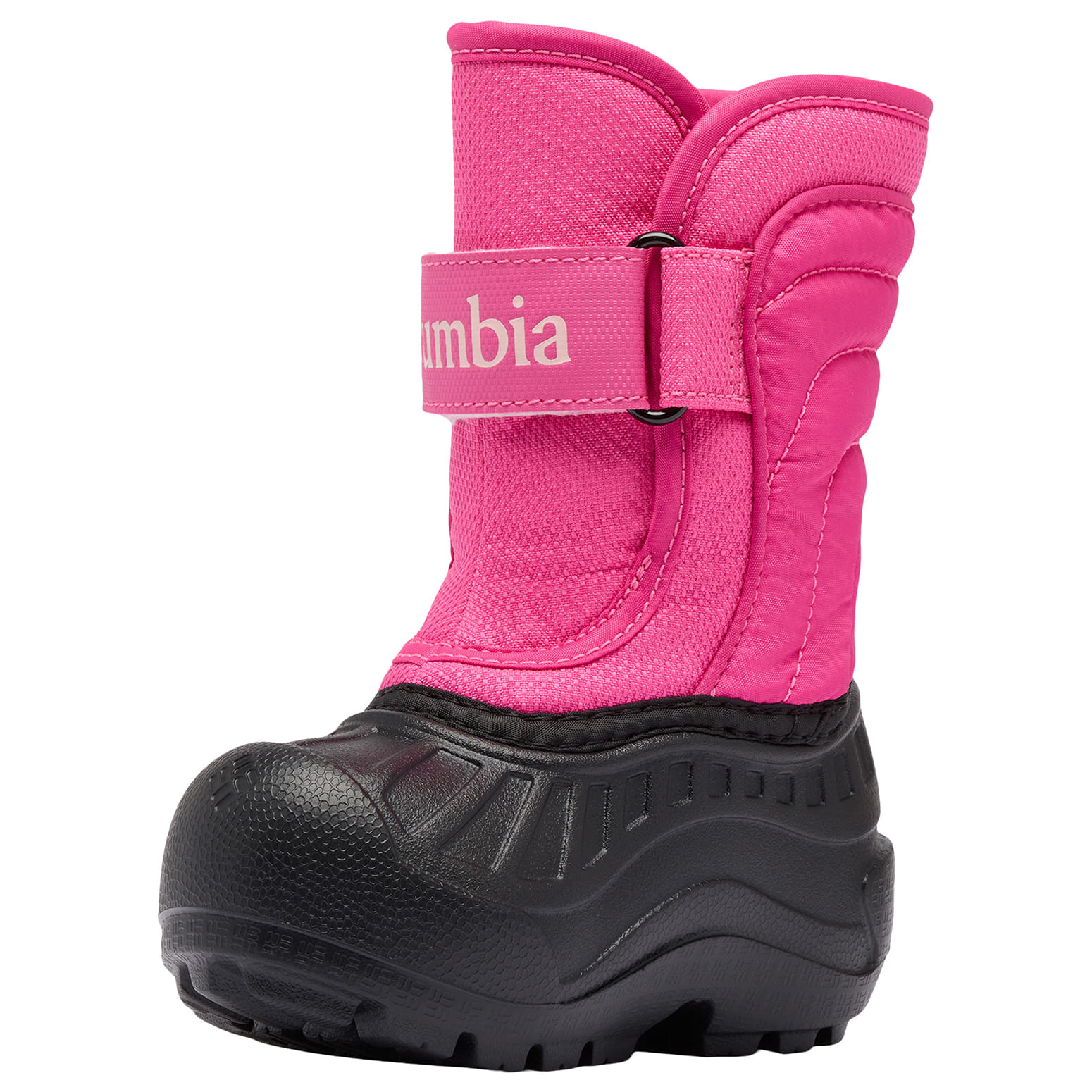 Columbia Powderbug Snowlite Strap Boot - Toddler - Pink Ice / Satin Pink 5C