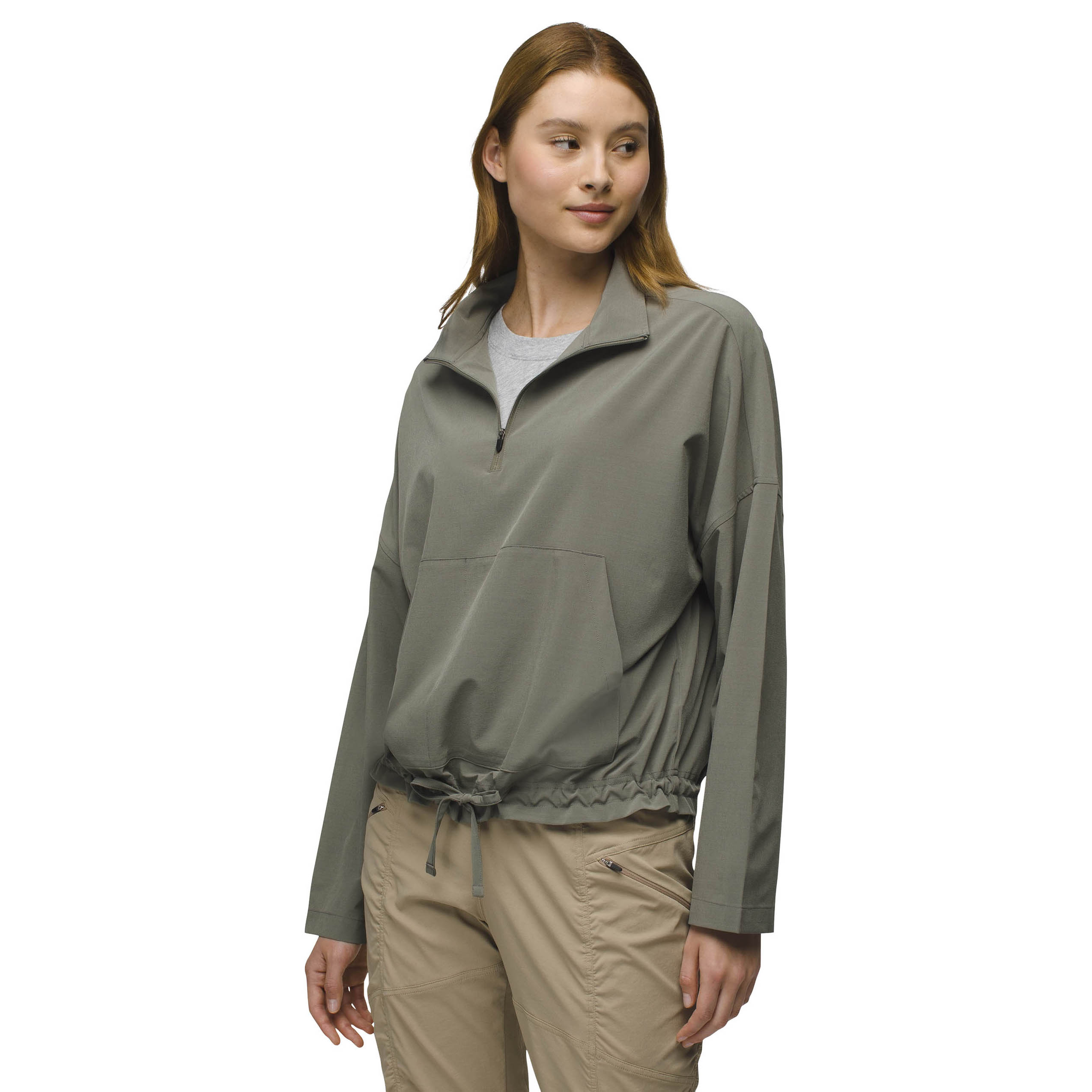 Prana Farin Pullover Donna - Felpa Con Cappuccio In Cotone Biologico E Tasca Nascosta