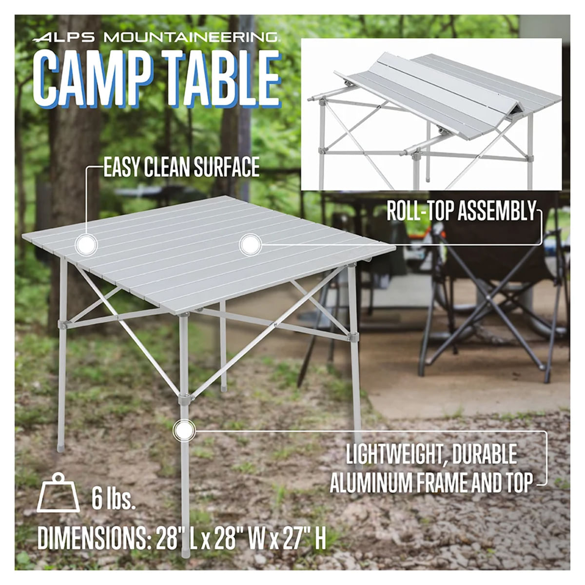 ALPS Mountaineering Camp Table - Silver