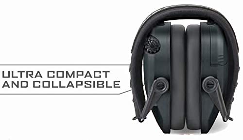 Walker's Razor Electronic Quad Earmuff - Black Adult