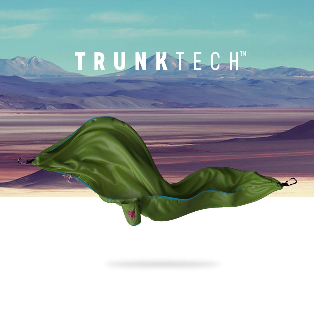 GRAND-TRUNK-Trunk-Tech-Double-Hammock-Two-Person-Camping-Portable-and-Travel-Hammock-Nylon-and-Weather-Proof-Strap-to-Trees-Green-with-Aqua-Trim-alt5