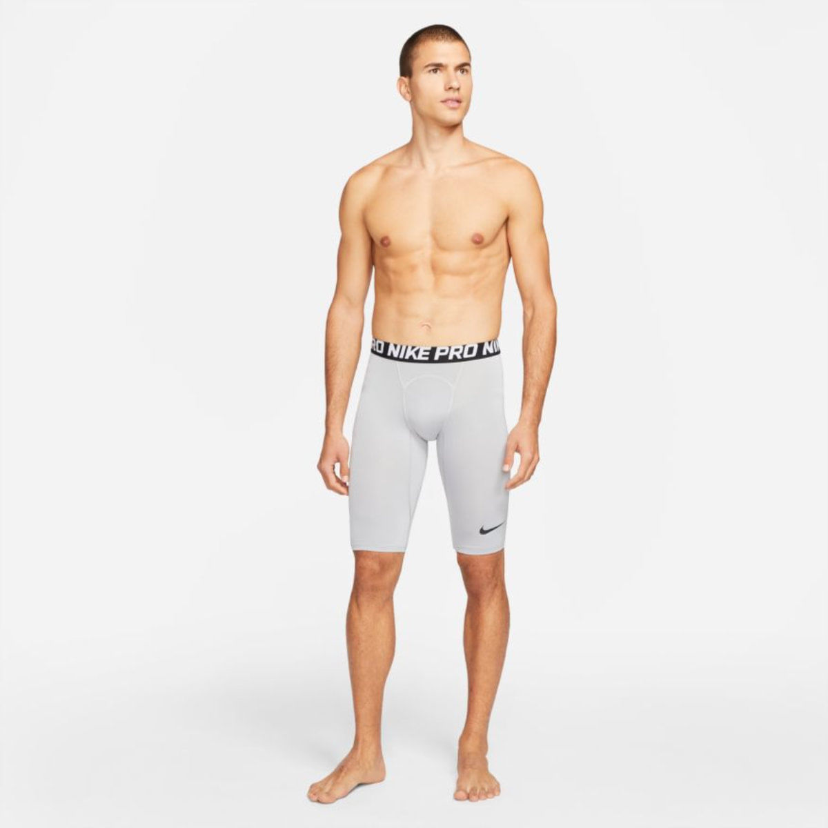 Nike Pro Baseball Slider Short - Men's - Wolf Grey / Black / Black XL