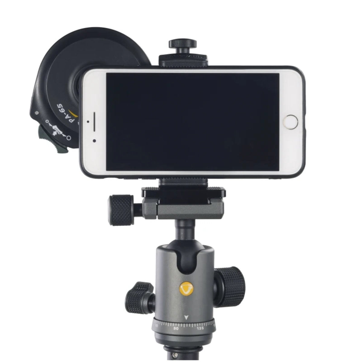 Vanguard Veo Pa-65 Digiscoping Adapter For Smartphone, With Bluetooth Remote - Black