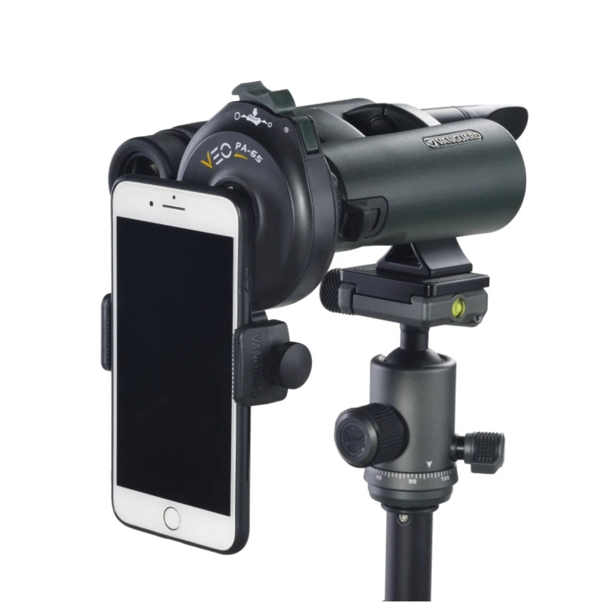 Vanguard Veo Pa-65 Digiscoping Adapter For Smartphone, With Bluetooth Remote - Black