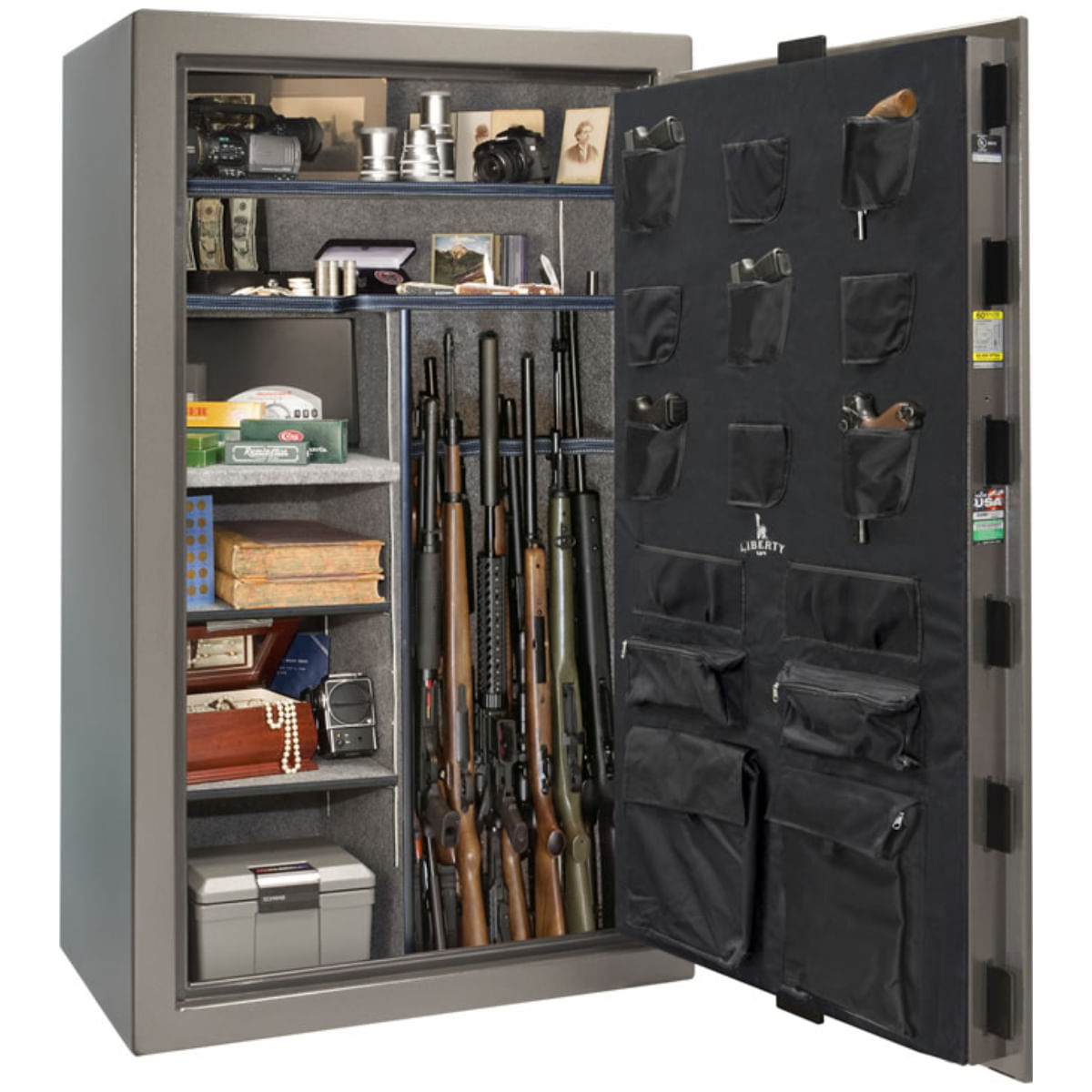 Liberty Safe Colonial 50 Gun Safe - Gray Gloss 64 Gun – image 2 of 2