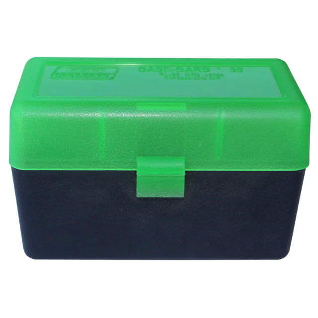 MTM Case-Gard Flip Top 270 Winchester / 30-06 Springfield / 25-06 Remington Rifle Ammo Box 50 Rounds - Clear / Green / Sky Blue 270 Win / 30-06 / 25-06