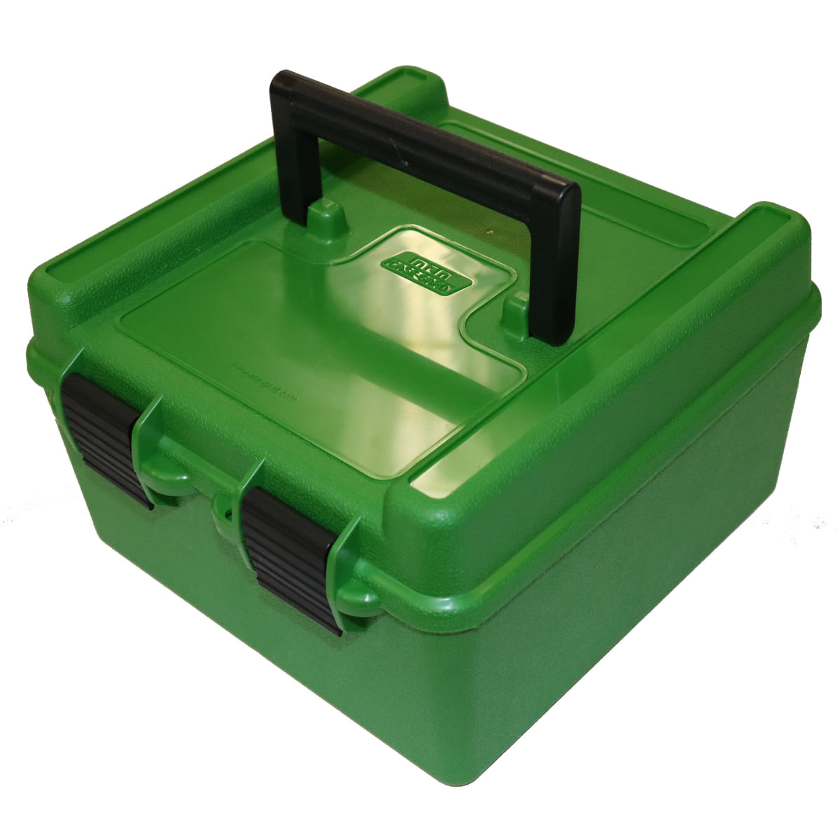 MTM Case-Gard Deluxe 22-250 Remington / 243 Winchester / 308 Winchester / 220 Swift Rifle Ammo Box 100 Rounds - GREEN 22-250 / 243 Win / 308 Win / 220 Swift