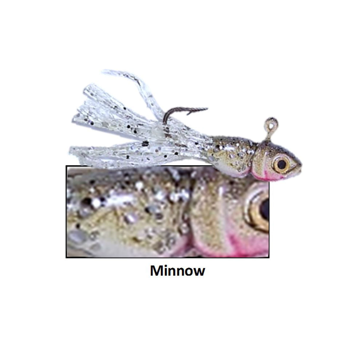 Gitzit Micro Little Tough Guy Lure - WHITE 1/25 oz 1 1/4"
