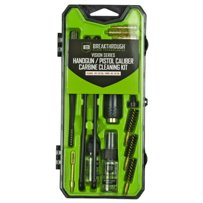 Breakthrough Clean Vision Series Handgun, Pistol Caliber Carbine Cleaning Kit - .38, .40, .45 Caliber – image 1 of 1
