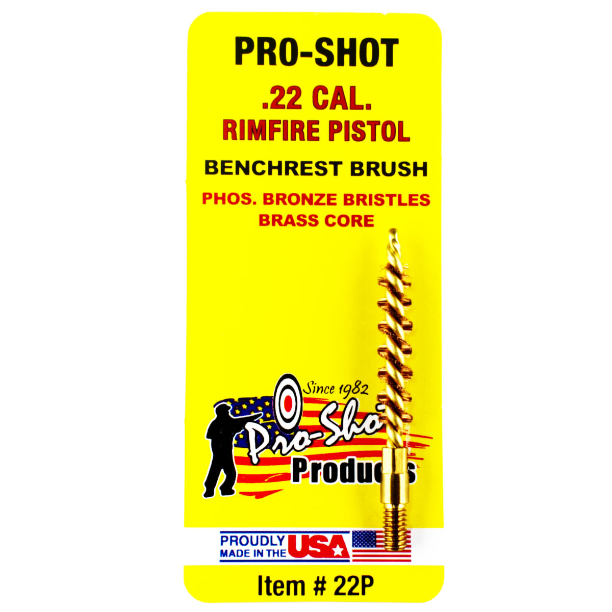 Pro-Shot .22 Cal. Rimfire Pistol Benchrest Brush Bronze - Als.com