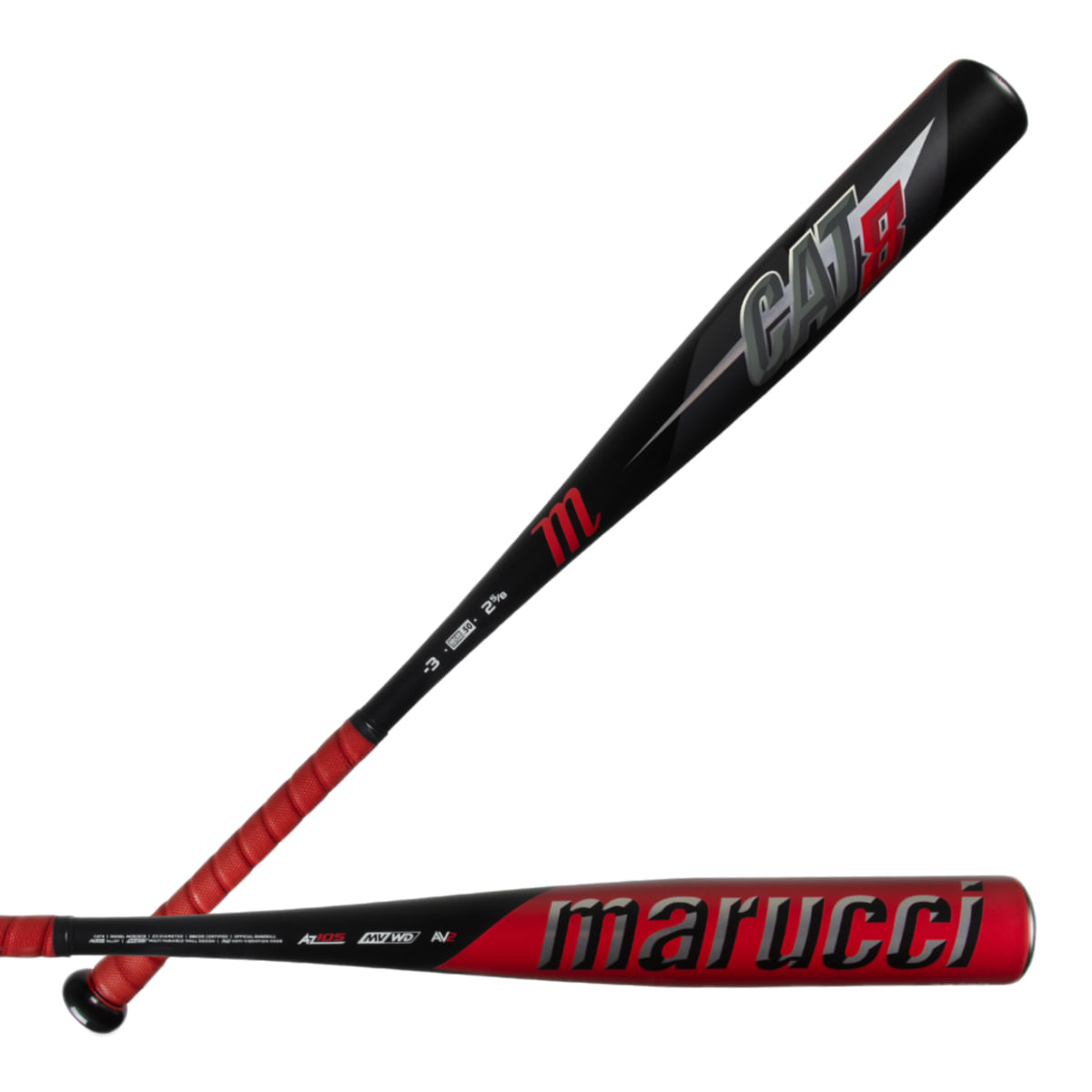 Marucci CAT8 Black BBCOR (-3) Baseball Bat - 2024 - Als.com