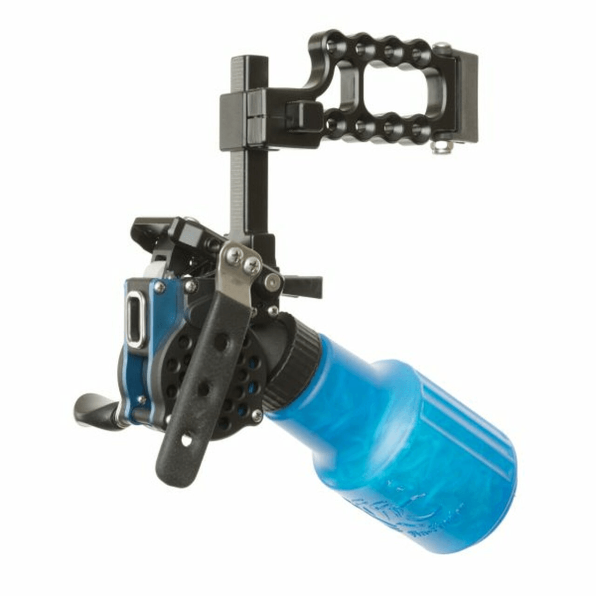 Fin-Finder Winch Pro Bowfishing Reel - Black / Blue 4:1
